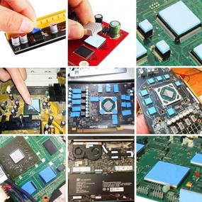 img 1 attached to 🔥 Высокопроизводительная термопаста - 100x100x2.5 мм 6 Вт/м.к | Эффективное отведение тепла для радиатора ноутбука / ЦП / ГПУ / SSD / ИС / LED кулера