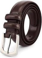 👔 authentic leather accessories and belts with classic stitching for men logo