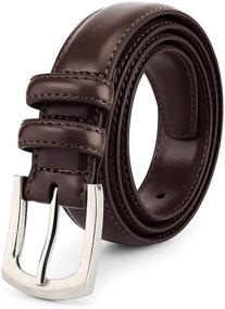 img 4 attached to 👔 Authentic Leather Accessories and Belts with Classic Stitching for Men