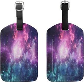 img 3 attached to Nebula Galaxy Luggage Travel Suitcase Travel Accessories and Luggage Tags & Handle Wraps