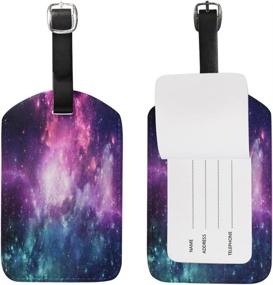 img 4 attached to Nebula Galaxy Luggage Travel Suitcase Travel Accessories and Luggage Tags & Handle Wraps