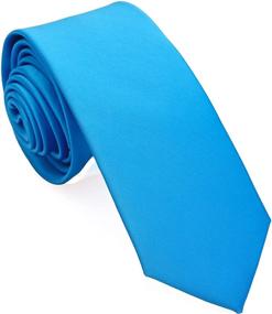 img 4 attached to 👔 ZENXUS Skinny Neckties 5 Pack ST526: Stylish Men's Accessories for a Sleek Look!