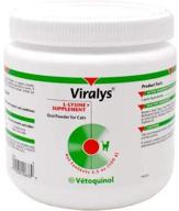 🐾 vetoquinol viralys добавка для кошек с l-лизином - для всех возрастов - поддержка иммунной системы - чихание, насморк, щурение глаз, слезотечение - ароматизированный порошок лизина логотип