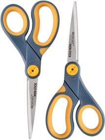 img 4 attached to Westcott 8" Straight Titanium Bonded Non Stick Scissors, 2 Pack (16550): Advanced Cutting Tools with Unmatched Durability and Easy Handling