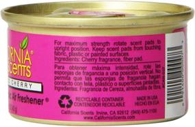 img 1 attached to California Scents Spillproof Organic Air Freshener: Coronado Cherry Scent, Convenient 1.5 oz Canisters, Pack of 4