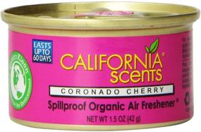 img 2 attached to California Scents Spillproof Organic Air Freshener: Coronado Cherry Scent, Convenient 1.5 oz Canisters, Pack of 4