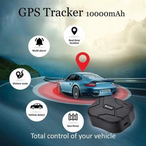 img 3 attached to 10000mAh Long Standby Time GPS Tracker for Vehicles - Hidden Magnetic Car Tracker for Real-Time Anti-Theft Tracking of Car/Motorcycle/Truck/Boat/Fleet (2G TK905B)