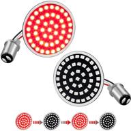 🚦 nthreeauto 1157 led rear turn signals brake light 2" bullet switchback smd bulbs panel - harley dyna sportster road king street glide softail compatible logo