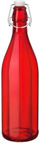 img 1 attached to 🍾 Premium Bormioli Rocco Oxford Bottle Set of 6 - 33-3/4-Ounce (Red) - Stylish & Durable Glass Bottles!