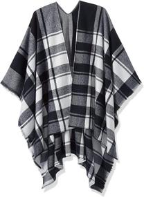 img 1 attached to Womens Poncho Cardigan Breezy Lane Women's Accessories and Scarves & Wraps