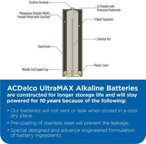 img 2 attached to ACDelco UltraMAX AAA Batteries: 20-Count Alkaline Powerhouses with Advanced Technology and 10-Year Shelf Life