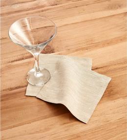 img 2 attached to 🍸 Premium Quality Solino Home Linen Cocktail Napkins: Elevate Your Soirées!