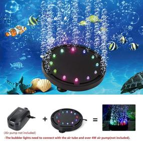 img 3 attached to 🐠 Enhance Your Aquarium with LEDGLE 5-inch Submersible Fish Tank Air Bubble Light - Perfect for Fish Tanks and Ponds