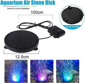 img 2 attached to 🐠 Enhance Your Aquarium with LEDGLE 5-inch Submersible Fish Tank Air Bubble Light - Perfect for Fish Tanks and Ponds