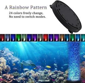 img 1 attached to 🐠 Enhance Your Aquarium with LEDGLE 5-inch Submersible Fish Tank Air Bubble Light - Perfect for Fish Tanks and Ponds