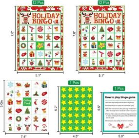 img 2 attached to Holiday Christmas Bingo Game - 24 Players... (Red): A Festive Addition to Your Celebration