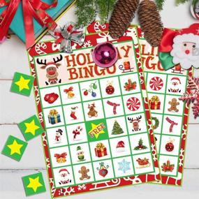 img 1 attached to Holiday Christmas Bingo Game - 24 Players... (Red): A Festive Addition to Your Celebration