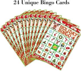 img 3 attached to Holiday Christmas Bingo Game - 24 Players... (Red): A Festive Addition to Your Celebration