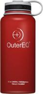 💦 32 oz vacuum insulated stainless steel water bottle by outereq логотип