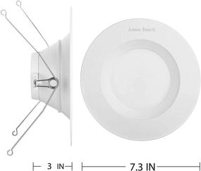 img 3 attached to 🔆 Smart WiFi Recessed Lighting, 5/6 inch Retrofit Ceiling Down Light with RGBCW Multicolor, Compatible with Alexa/Google, 2700K-6500K Color Changing Can Light Bulb (1 Pack)