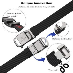 img 3 attached to JUKMO Ratchet Tactical Automatic 002 Black Men's Accessories for Belts