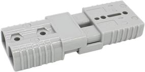 img 1 attached to 🔌 Enhanced Performance: X-Haibei Gray Battery Quick Connector Kit, 175 Amp, 1/0 Gauge Plug for Easy Connect and Disconnect in Winch, Forklift, and Trailer Applications