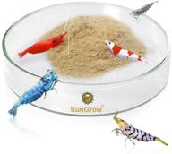 🍽️ sungrow transparent glass shrimp food dish, 2.5 inches wide & 0.5 inch deep - ideal basin for feeding shrimp logo