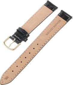 img 2 attached to 👜 Enhance Your Style with Voguestrap TX45318LBK Long Length Crocodile Watchband