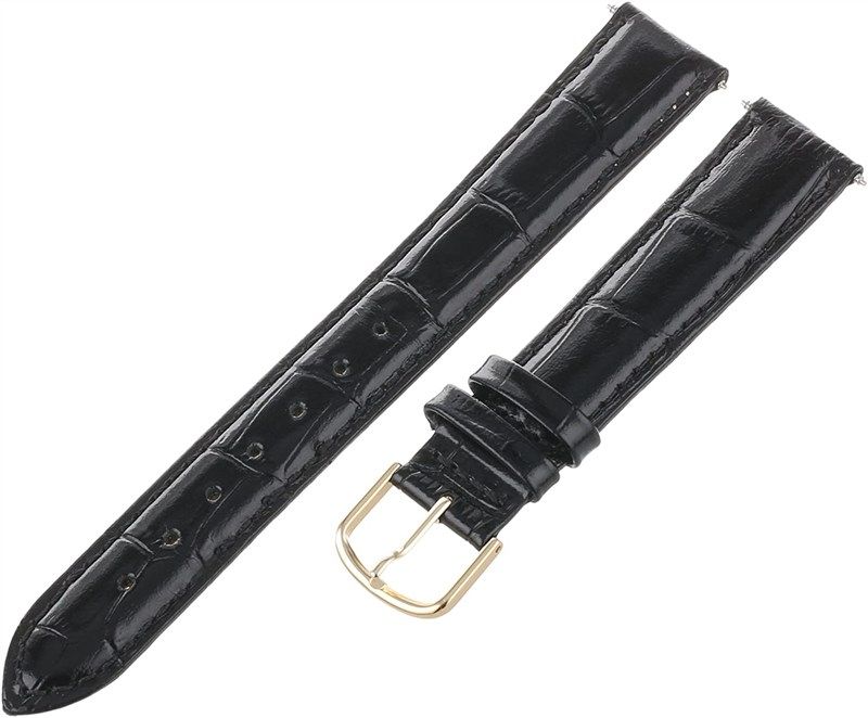Voguestrap TX45318LBK Long Length Crocodile Watchband 标志