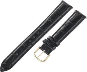 img 3 attached to 👜 Enhance Your Style with Voguestrap TX45318LBK Long Length Crocodile Watchband