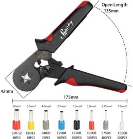 img 1 attached to Ferrule Crimping Tool Kit - Sopoby Ferrule Crimper Plier: AWG 28-7 & 1800pcs Wire Ferrules Kit
