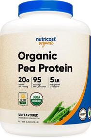 img 4 attached to 🌱 Certified USDA Organic Nutricost Pea Protein Isolate Powder (5LBS) - Unflavored, Plant-based Protein, Vegetarian Friendly, Gluten Free, Non-GMO