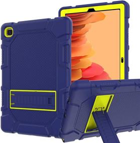 img 4 attached to 💥 RANTICE Hybrid Shockproof Case for Samsung Galaxy Tab A7 10.4 Inch (2020) - Navy+Green, Rugged Drop Protection Cover with Kickstand - Model SM-T500/505/507