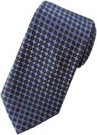 extra microfibre plaid necktie jacquard logo