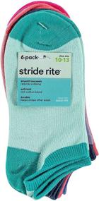 img 1 attached to 🧦 Удобные и Красочные: Носки без лямок Stride Rite для девочек в упаковке по 6 штук.