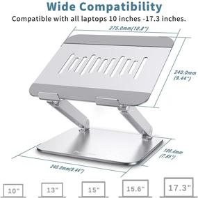 img 2 attached to Регулируемый эргономичный алюминиевый ноутбук-стенд