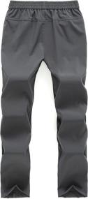 img 1 attached to KEZATO Boys Hiking Pants Black