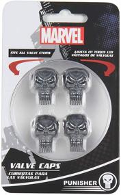img 2 attached to 🚗 Pilot Automotive Universal Marvel Punisher Car Shift Knob and Valve Cap Combo Kit - Official Collectible Merchandise for Better SEO