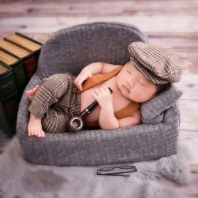 img 1 attached to Photography Newborn Outfits Gentleman Lattice