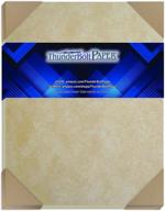 📜 pack of 50 old parchment-like paper sheets - 8.5 x 11 inches size for letters and flyers - vintage colored aged paper resembling parchment, 60# text weight (≈24# bond), not a card weight logo