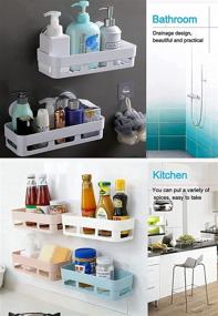 img 1 attached to Adhesive CLEKOD Bathroom Organizer Toothbrush