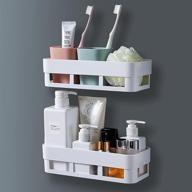 adhesive clekod bathroom organizer toothbrush logo