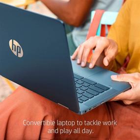 img 1 attached to 💻 Renewed HP 2-in-1 Convertible Chromebook, 14inch HD Touchscreen, Intel N4020, 4GB Ram, 64GB SSD