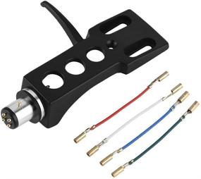 img 4 attached to 🔧 PUSOKEI Universal Turntable Phono Headshell Mount Replacement: Ideal with 4 Lead Wires for Versatile LP Phono Performance