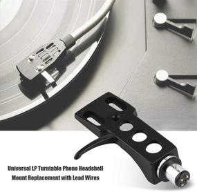 img 2 attached to 🔧 PUSOKEI Universal Turntable Phono Headshell Mount Replacement: Ideal with 4 Lead Wires for Versatile LP Phono Performance