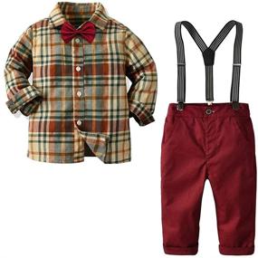 img 4 attached to PENNSULA BABY Christmas Gentleman Suspenders: Stylish Boys' Clothing for the Festive Season