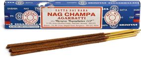 img 4 attached to 🌸 Satya Sai Baba Nag Champa Incense Sticks - Pack of 3, 15g Boxes - Original Joss Incense Sticks for Relaxation and Meditation - NagChampa Agarbatti