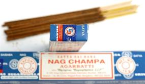 img 1 attached to 🌸 Satya Sai Baba Nag Champa Incense Sticks - Pack of 3, 15g Boxes - Original Joss Incense Sticks for Relaxation and Meditation - NagChampa Agarbatti