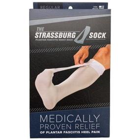 img 3 attached to 🧦 Strassburg Sock Regular Size - White | Fits Calf Size up to 16in