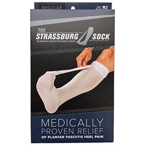 img 1 attached to 🧦 Strassburg Sock Regular Size - White | Fits Calf Size up to 16in